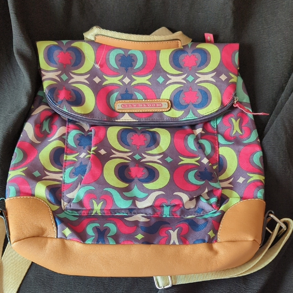 Lily Bloom Stash Flap Backpack New